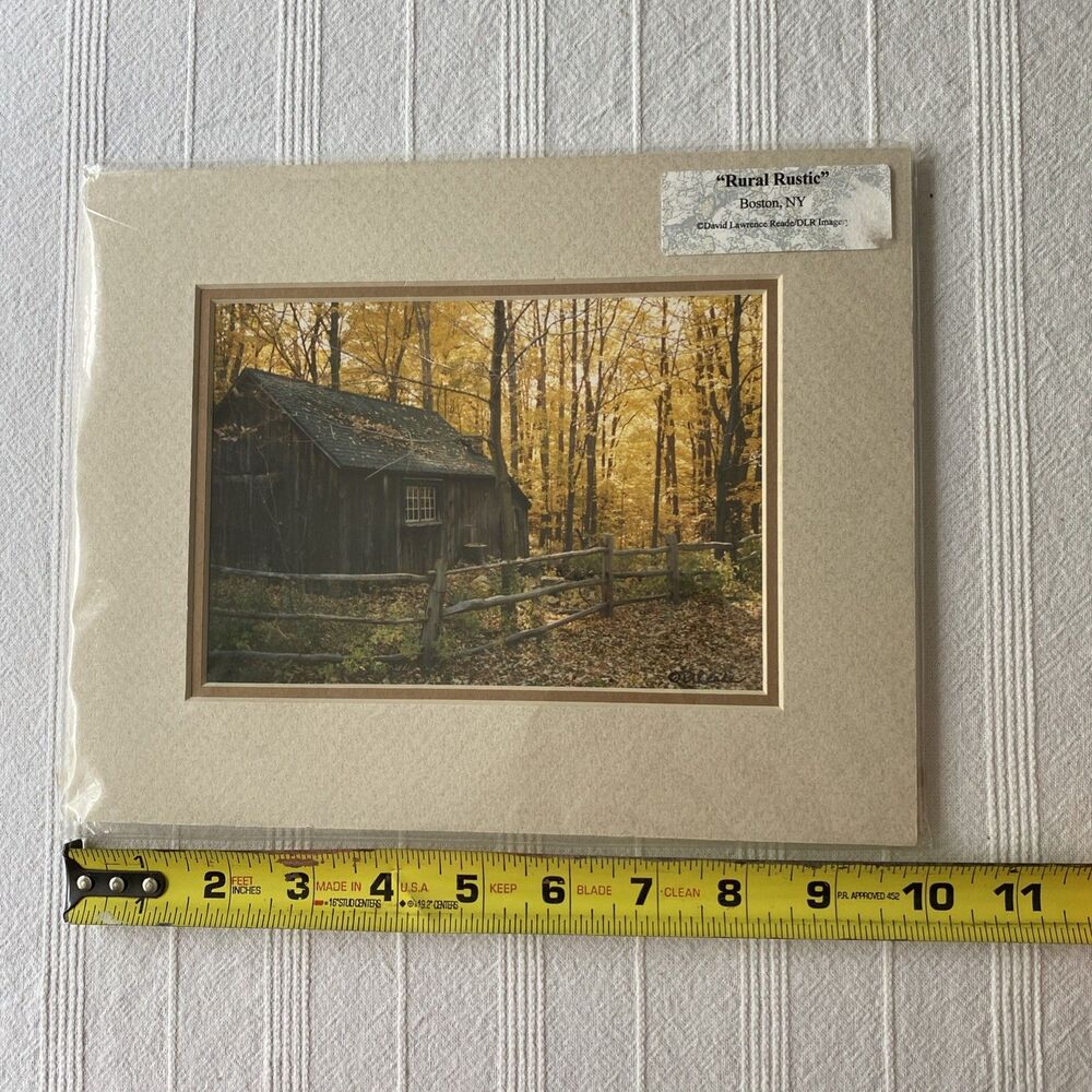 David L Reade Photography "Rural Rustic" Art Print Signed 8X10 Boston, NY 1998